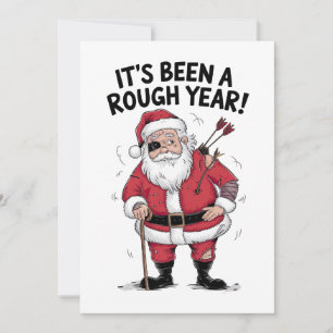 Cartes Pour Fêtes Annuelles Cadeau de Noël Père Noël Ça a été une année diffic