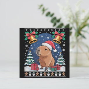 Cartes Pour Fêtes Annuelles Cadeau de Noël pour amateur de capybaras sale Capy