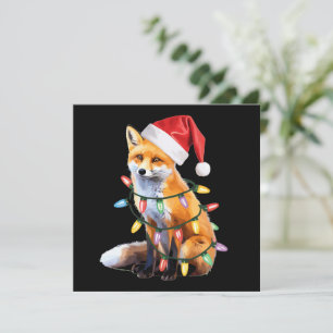 Cartes Pour Fêtes Annuelles Cadeau de Noël pour amateur de renard de Noël Rena