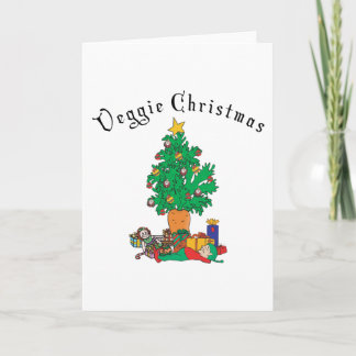 Cartes Pour Fêtes Annuelles Cadeau de Noël végétarien