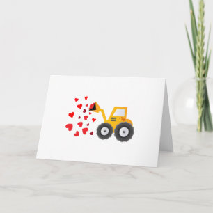Cartes Pour Fêtes Annuelles Cadeau de tracteur de la Saint-Valentin pour enfan