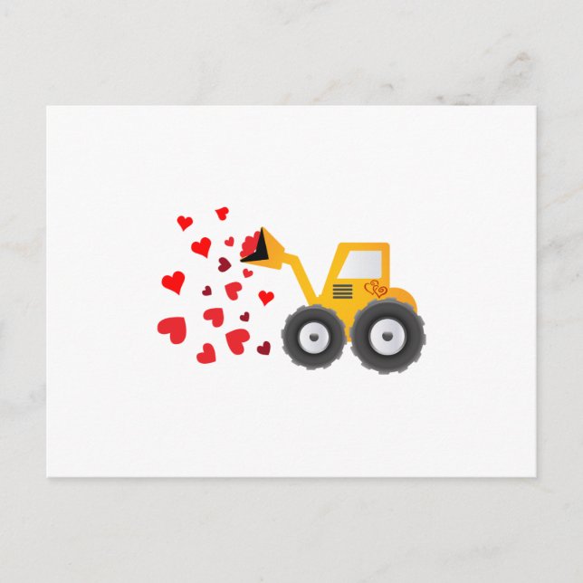 Cartes Pour Fêtes Annuelles Cadeau de tracteur de la Saint-Valentin pour garço (Devant)