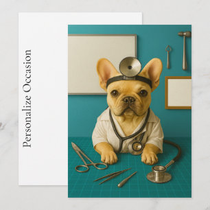 Cartes Pour Fêtes Annuelles Cadeau de vœux de rétablissement pour chiot docteu