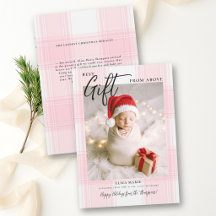 Cadeau d'En-Haut Plaid Rose Noël Moderne Bébé