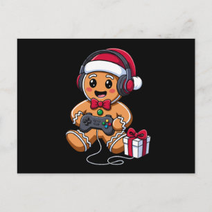 Cartes Pour Fêtes Annuelles Cadeau d'Homme en Pain d'Épice de Noël pour Joueur