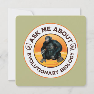 Cartes Pour Fêtes Annuelles Cadeau d'humour sur l'évolution pour professeur de