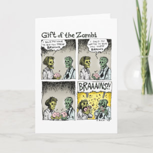 Cartes Pour Fêtes Annuelles Cadeau du Zombi