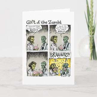 Cartes Pour Fêtes Annuelles Cadeau du Zombi