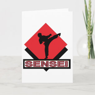 Cartes Pour Fêtes Annuelles Cadeau en diamant rouge Sensei