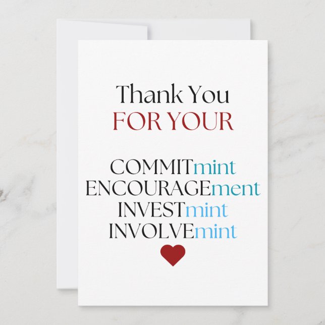 Cartes Pour Fêtes Annuelles Cadeau enseignant personnalisé, Cadeau enseignant, (Devant)