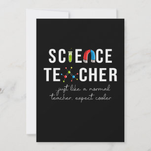 Cartes Pour Fêtes Annuelles Cadeau Enseignant Professeur de Sciences