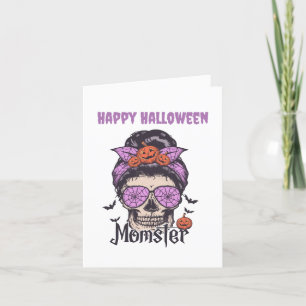 Cartes Pour Fêtes Annuelles Cadeau Halloween Momster pour maman