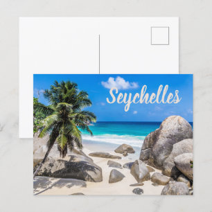 Cartes Pour Fêtes Annuelles cadeau Mahe Seychelles Carana Beach