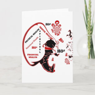 Cartes Pour Fêtes Annuelles Cadeau Père Noël Secret - Prospérité et Richesse