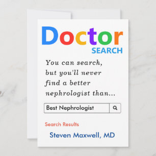 Cartes Pour Fêtes Annuelles Cadeau personnalisé pour dermatologue