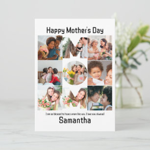 Cartes Pour Fêtes Annuelles Cadeau personnalisé pour maman mère Fête 9 Photo C