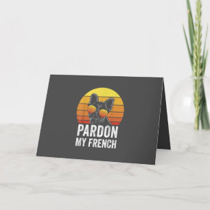 Cartes Pour Fêtes Annuelles Cadeau pour amateur de bouledogues français Pardon