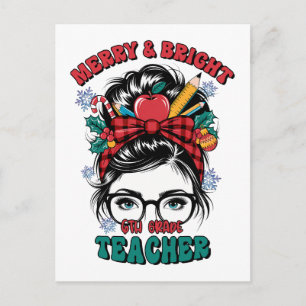 Cartes Pour Fêtes Annuelles Cadeau pour Enseignant Enseignant Joyeux et Lumi