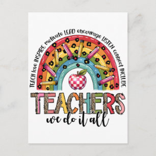 Cartes Pour Fêtes Annuelles Cadeau pour Enseignant Les Enseignants Font Tout
