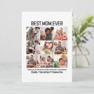Cartes Pour Fêtes Annuelles Cadeau pour la meilleure maman Collage de photos d