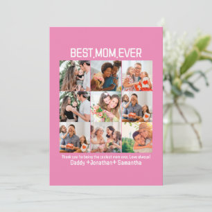 Cartes Pour Fêtes Annuelles Cadeau Pour Meilleure Maman Toujours Famille Photo