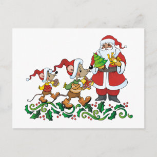 Cartes Pour Fêtes Annuelles Cadeau Santas