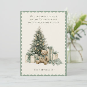 Cartes Pour Fêtes Annuelles Cadeaux d'arbre de vacances Ours en peluche Noël r