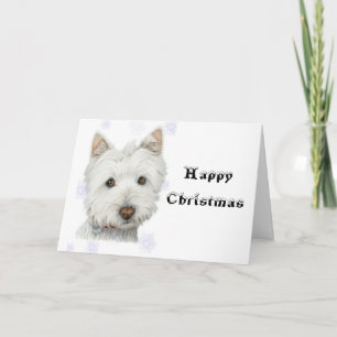 Cartes Pour Fêtes Annuelles Cadeaux de chien de Noël Westie