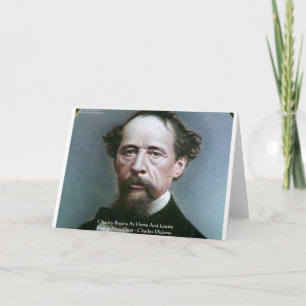 Cartes Pour Fêtes Annuelles Cadeaux de citations de Charles Dickens "Charité @