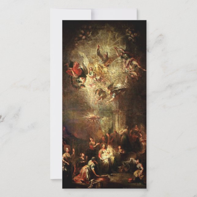 Cartes Pour Fêtes Annuelles Cadeaux de crèches pour Noël (Devant)