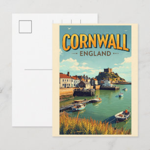 Cartes Pour Fêtes Annuelles Cadeaux de falaises du comté de Cornouailles vinta