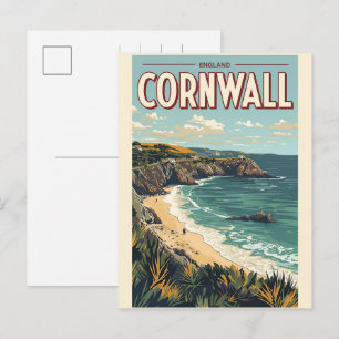 Cartes Pour Fêtes Annuelles Cadeaux de falaises du comté de Cornouailles vinta