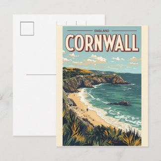 Cartes Pour Fêtes Annuelles Cadeaux de falaises du comté de Cornouailles vinta