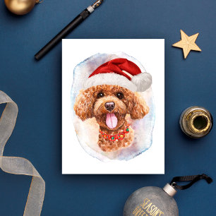 Cartes Pour Fêtes Annuelles Cadeaux De Noël De Poodle Pour Les Amateurs De Chi