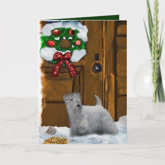Cartes Pour Fêtes Annuelles Cadeaux de Noël de Sealyham Terrier (Devant)