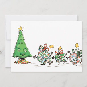 Cartes Pour Fêtes Annuelles Cadeaux de Noël et arbre de Noël de dessin animé m