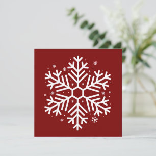 Cartes Pour Fêtes Annuelles Cadeaux de Noël Flocons de Neige Hiver Famille Xma