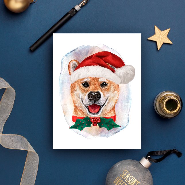 Cartes Pour Fêtes Annuelles Cadeaux De Noël Shiba Inu Pour Les Amateurs De Chi (Créateur téléchargé)