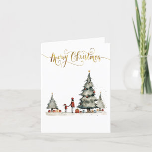 Cartes Pour Fêtes Annuelles Cadeaux de Noël sous l'arbre