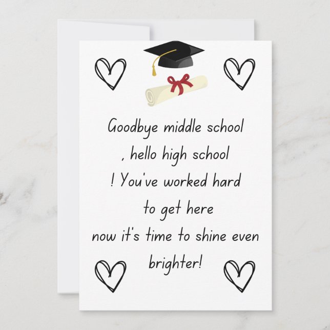 Cartes Pour Fêtes Annuelles Cadeaux de nuit de classe 8e (Devant)