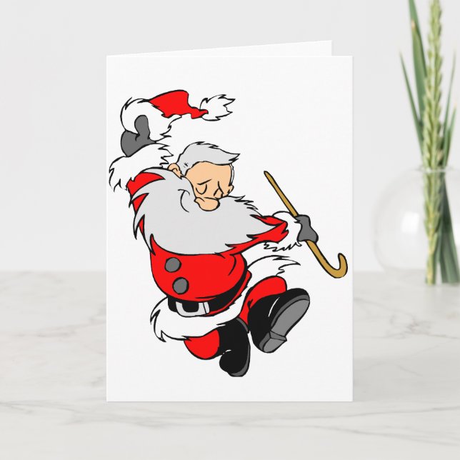 Cartes Pour Fêtes Annuelles Cadeaux de Père Noël (Devant)