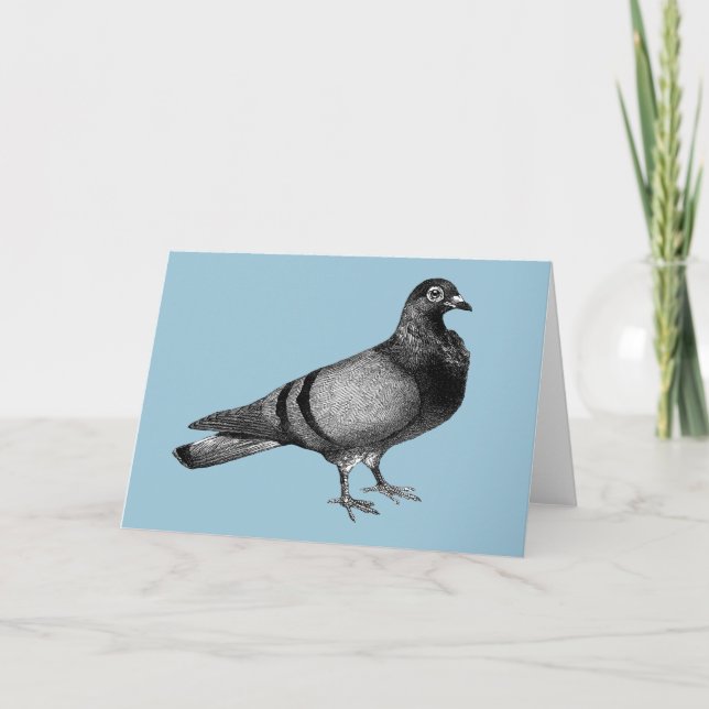 Cartes Pour Fêtes Annuelles Cadeaux de pigeon vintage (Devant)
