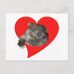 Cartes Pour Fêtes Annuelles Cadeaux de Saint-Valentin, amour de wombat !