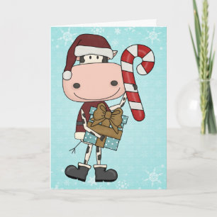 Cartes Pour Fêtes Annuelles Cadeaux de saison des vacances - vache