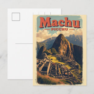 Cartes Pour Fêtes Annuelles Cadeaux de vues de montagne Machu Picchu Pérou