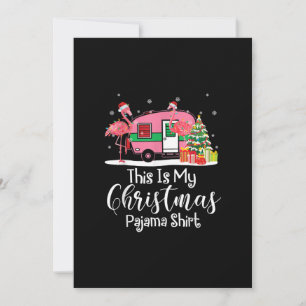 Cartes Pour Fêtes Annuelles Cadeaux drôles de campeur de flamant de Noël