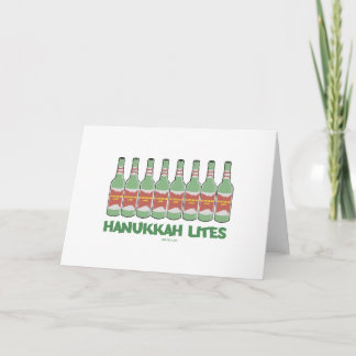 CARTES POUR FÊTES ANNUELLES CADEAUX DRÔLES DE CHANUKAH HANOUKKA LITES