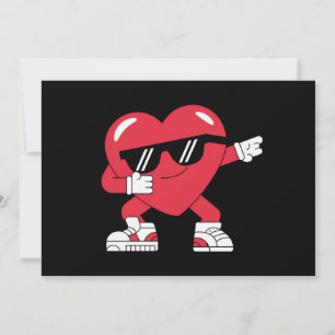 Cartes Pour Fêtes Annuelles Cadeaux drôles de cœur de Dabbing pour la Saint-Va