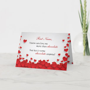 Cartes Pour Fêtes Annuelles Cadeaux drôles pour les amoureux du chocolat à la