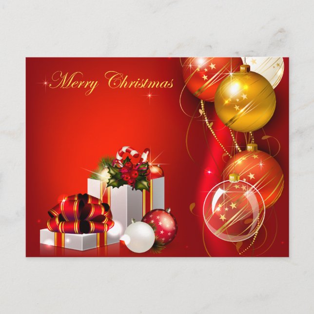 Cartes Pour Fêtes Annuelles Cadeaux et ornements de Noël (Devant)